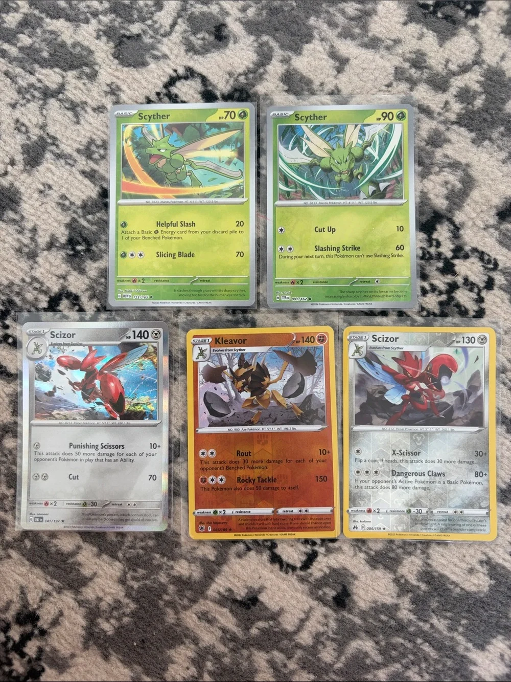 Scyther, Scizor & Kleavor Evolution Lot 5 Cards | Reverse Holo | ✨5/$25✨